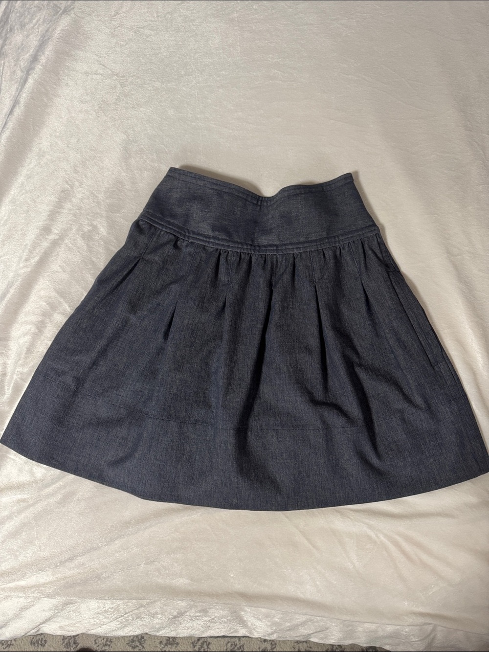 BCBGMaxAzria Dark Gray Flared Skater Skirt